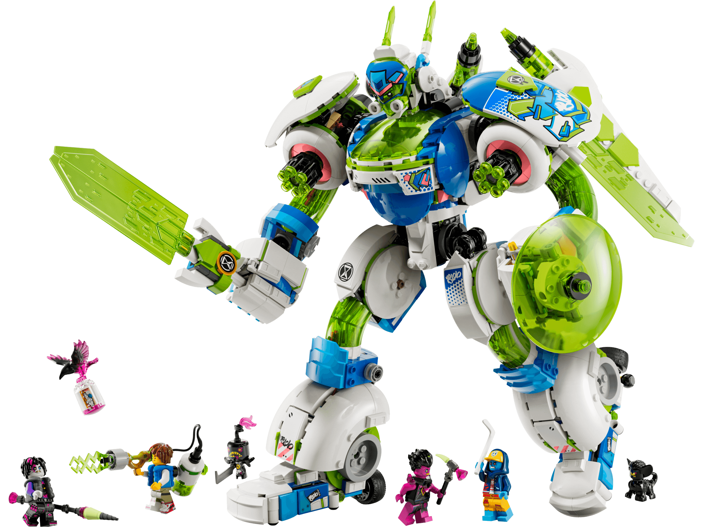 Mateo and Z-Blob the Knight Battle Mech